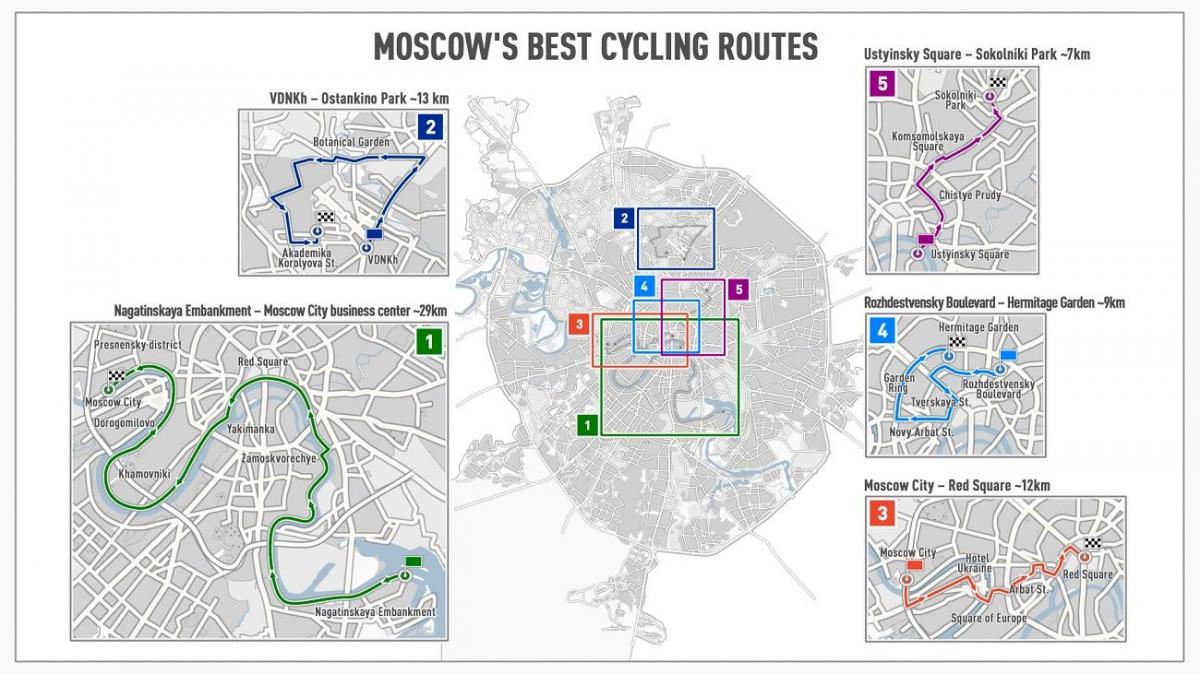 Moskva cykel karta