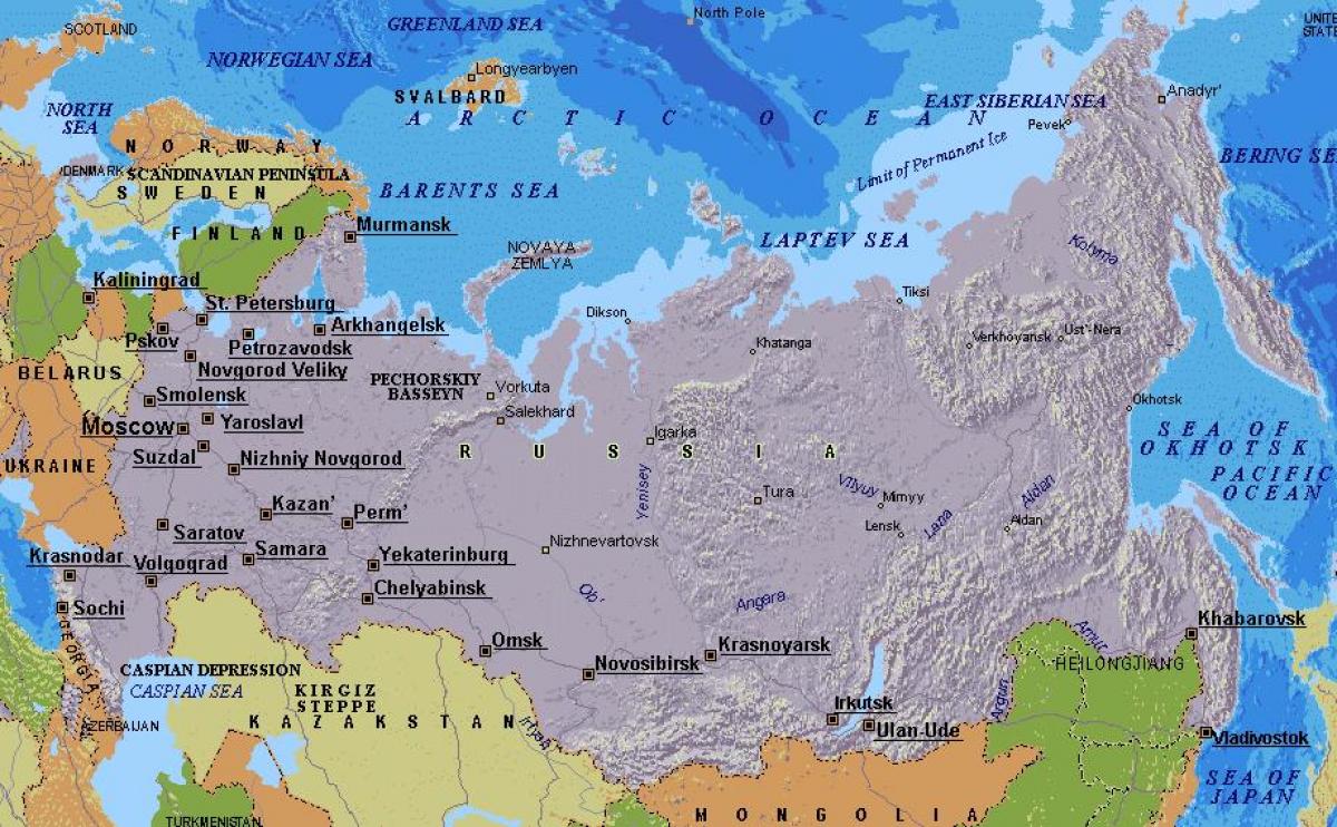 karta över Moskva Ryssland