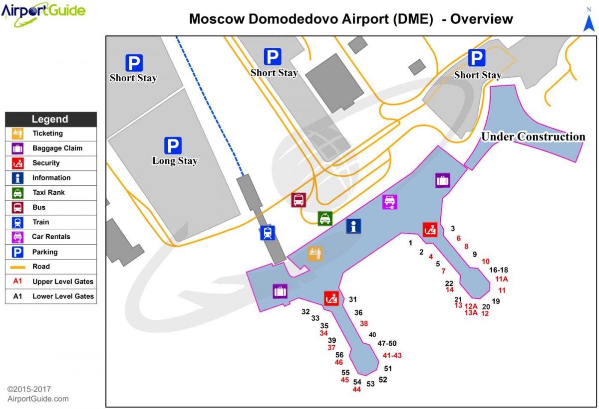 karta av DME flygplats