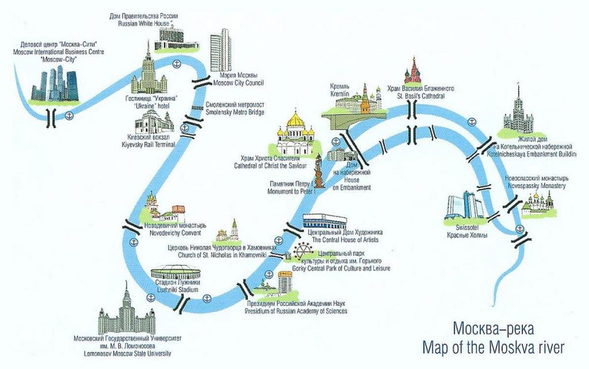 Moskvafloden karta