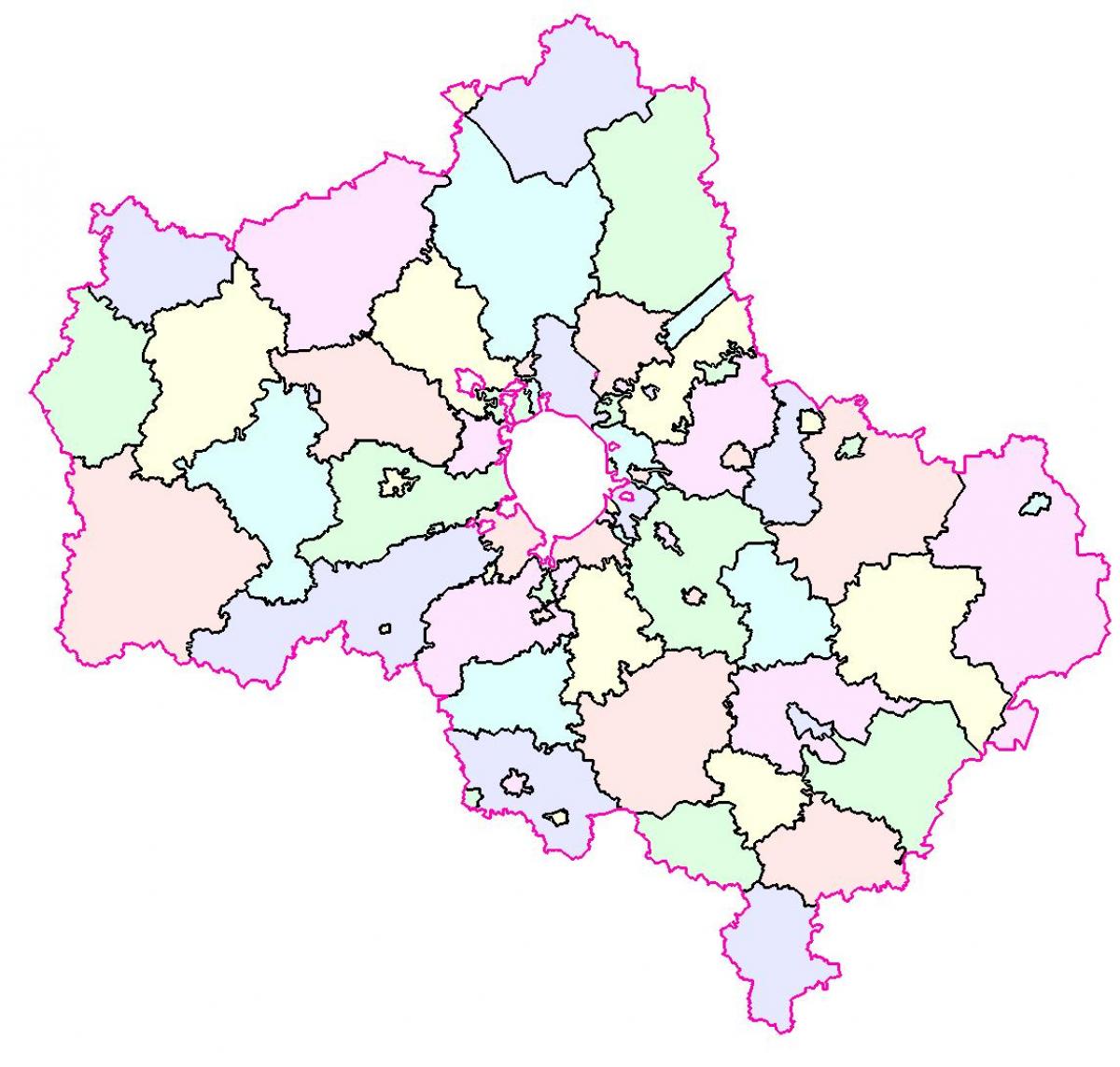 Moskva-regionen karta