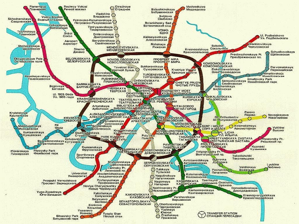 Moskva järnväg karta
