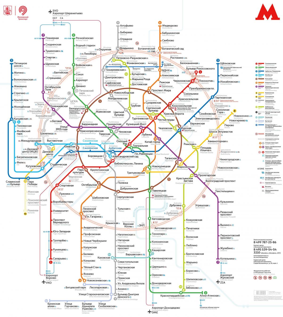 Moskva transport karta