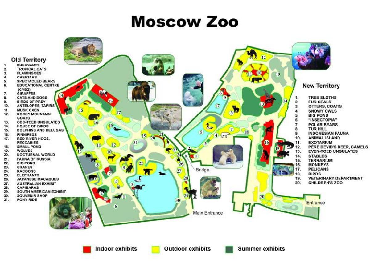 karta över Moskva zoo