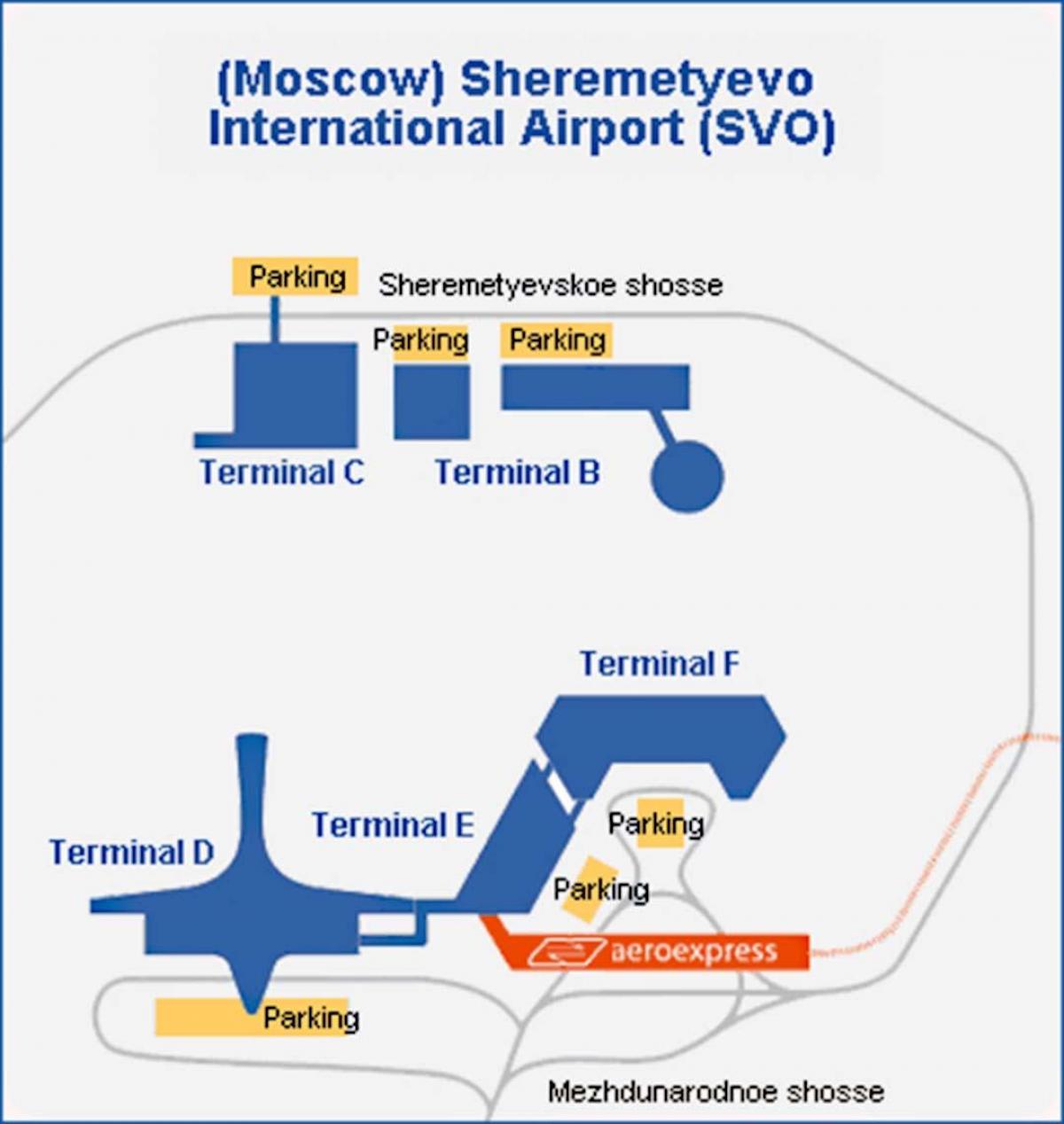 Sheremetyevo terminal karta