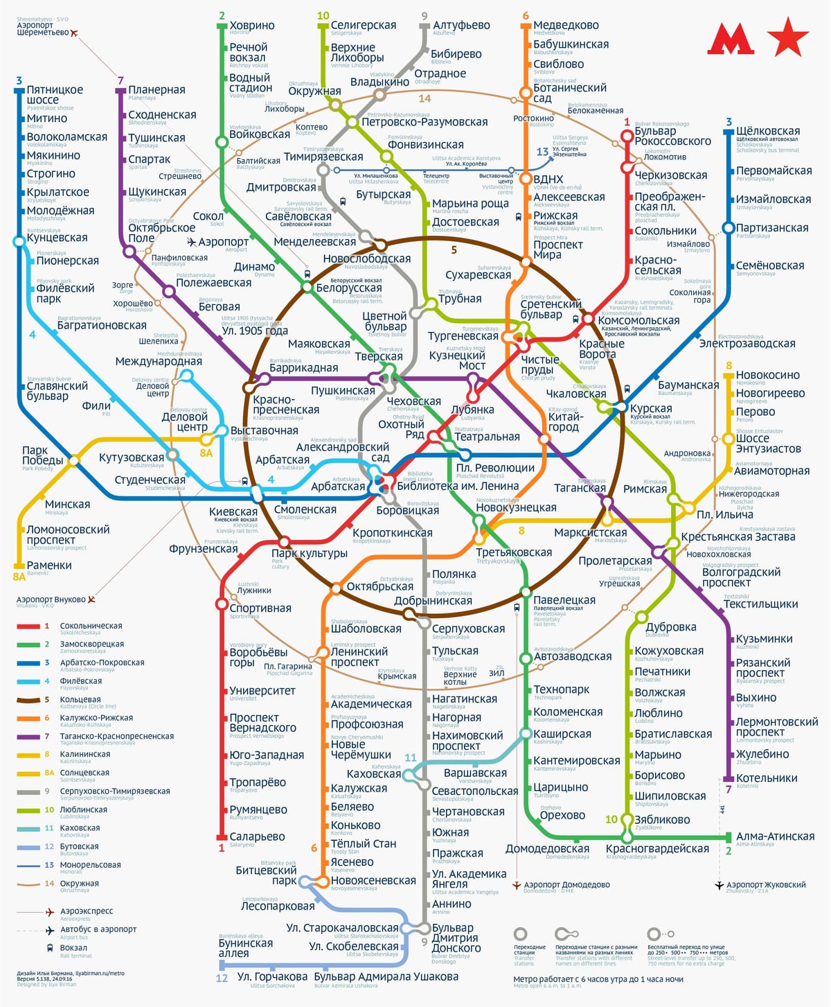 metro Moskva karta