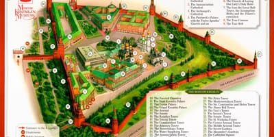 Moskva kreml karta