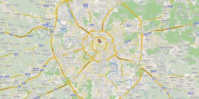 Moskva motorväg karta