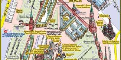 Röda Torget i Moskva karta