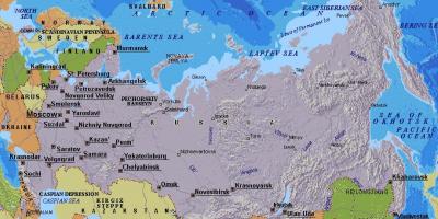 Karta över Moskva Ryssland
