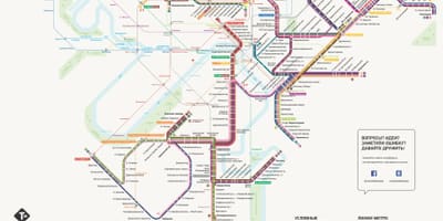 Karta över Moskva spårvagn