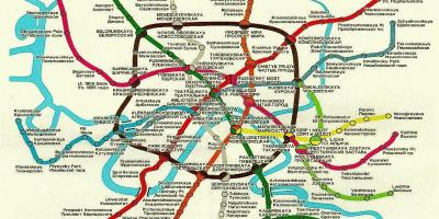 Karta över Moskva tåg