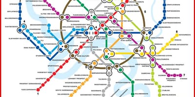Karta över Moskvas tunnelbana