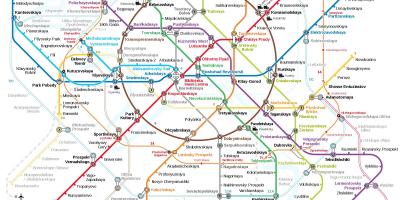 Metro station i Moskva karta
